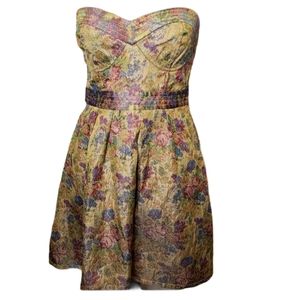 SOLD Free People Foiled Tapestry dress